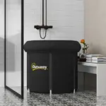 Outsunny Cold Plunge Tub, Portable Ice Bath with Thermo Lid for Athletes' Recovery, Black - Image 2