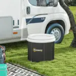 Outsunny Cold Plunge Tub, Portable Ice Bath with Thermo Lid for Athletes' Recovery, Black - Image 8