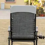 Outsunny Comfy Recline Chair with Cup Rest and Cushion for Alfresco Relaxation - Image 12