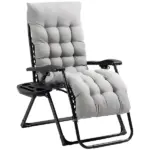 Outsunny Comfy Recline Chair with Cup Rest and Cushion for Alfresco Relaxation - Image 14