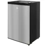 Compact Upright Freezer 3 Cu Ft with Adjustable Thermostat, Reversible Door, Silver