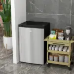 Compact Upright Freezer 3 Cu Ft with Adjustable Thermostat, Reversible Door, Silver - Image 10