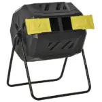 Outsunny 43 Gallon Dual-Chamber Rotating Compost Tumbler Yellow - Image 12