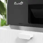 PawHut Covered Cat Litter Box, for Indoor use, with Tray, Scoop, Filter, 17"x17"x18.5", Light Gray - Image 8