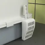 Covered Cat Litter Box with Lid, Drawer, Scoop, Top Entry, Deodorizing Bags, Odor Control, Easy to Clean, Gray - Image 8