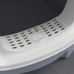 Covered Cat Litter Box with Lid, Drawer, Scoop, Top Entry, Deodorizing Bags, Odor Control, Easy to Clean, Gray - Image 9