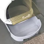 Covered Cat Litter Box with Lid, Scoop, Deodorizing Bags for Odor Control, Privacy, Easy to Clean, Gray - Image 8