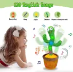 Dancing Talking Cactus Plush Toy with Recording and Music Playback - Image 6