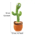 Dancing Talking Cactus Plush Toy with Recording and Music Playback - Image 9
