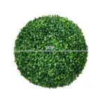 HOMCOM Decorative Artificial Trees 2 Pack 15.75 Inch Faux Boxwood Topiary Ball for Indoor Outdoor Home Decor - Image 3