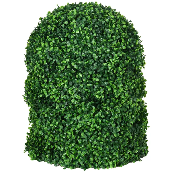decorative-artificial-trees-2-pack-1575-faux-boxwood-topiary-ball-for-indoor-outdoor-home-decor.webp HOMCOM Decorative Artificial Trees 2 Pack 15.75 Inch Faux Boxwood Topiary Ball for Indoor Outdoor Home Decor - Image 1