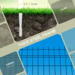 Outsunny Decorative Garden Border Panels 5 Pack Flower Bed Edging White Yard Fencing - Image 6