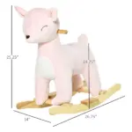 Deer Animal Rocking Horse Plush Toy, for Kids 36-72 Months with Realistic Sounds, Child Rocker - Image 3