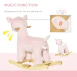 Deer Animal Rocking Horse Plush Toy, for Kids 36-72 Months with Realistic Sounds, Child Rocker - Image 6