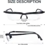 Dial Adjustable Focus Reading Glasses with Variable Lens Strength - Image 3