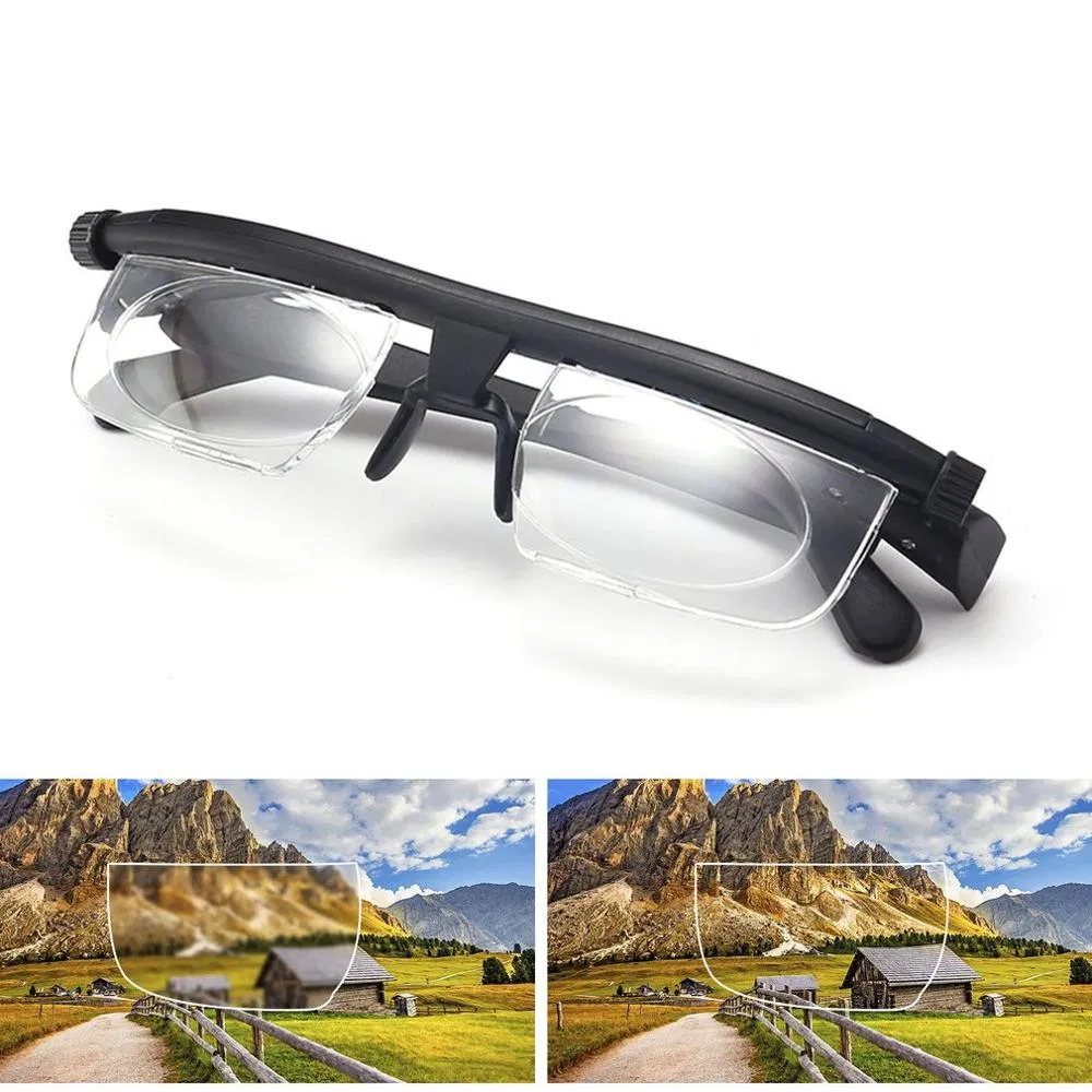Dial Adjustable Focus Reading Glasses with Variable Lens Strength