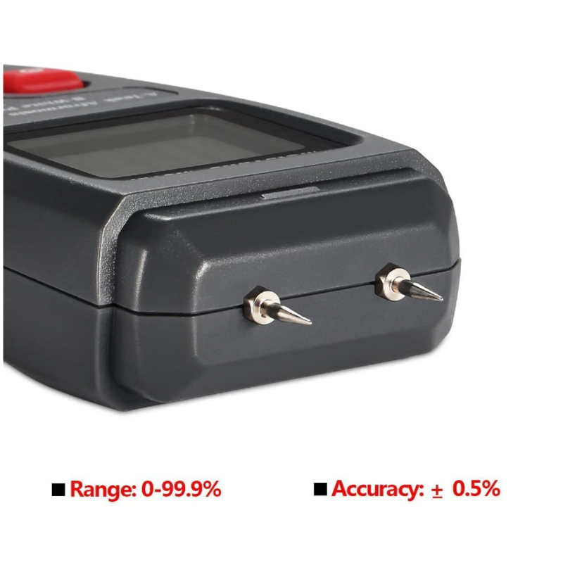 Digital Wood Moisture Meter 0-99.9 Percent for Lumber Firewood and Paper