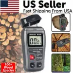 Digital Wood Moisture Meter 0-99.9 Percent for Lumber Firewood and Paper
