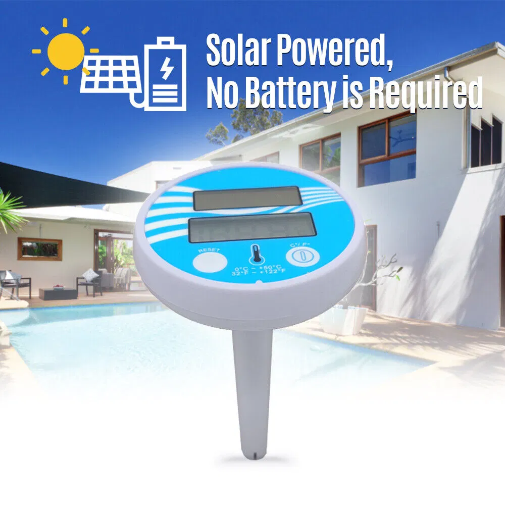 Solar Powered Floating Digital Pool Spa Thermometer with Max Min Display