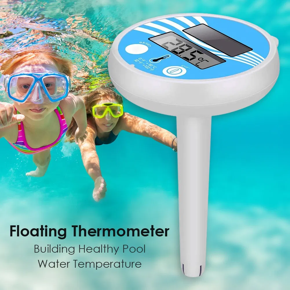 Solar Powered Floating Digital Pool Spa Thermometer with Max Min Display