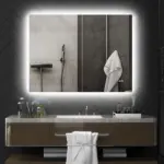 Dimmable Bathroom Mirror with Lights, 37" x 35" Backlit LED Mirror w/ Anti-Fog, Memory and Infinite Color Temperature - Image 2