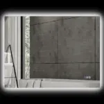 Dimmable Bathroom Mirror with Lights, 37" x 35" Backlit LED Mirror w/ Anti-Fog, Memory and Infinite Color Temperature