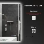 Dimmable Bathroom Mirror with Lights, 37" x 35" Backlit LED Mirror w/ Anti-Fog, Memory and Infinite Color Temperature - Image 7