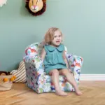 Dinosaur Kids Armchair with Thick Padding for Playroom - Image 2