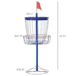 Disc Golf Catcher 24-Chain Portable Lightweight with Carry Bag Blue for Outdoor Pursuits - Image 3