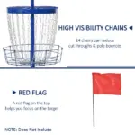 Disc Golf Catcher 24-Chain Portable Lightweight with Carry Bag Blue for Outdoor Pursuits - Image 4
