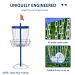 Disc Golf Catcher 24-Chain Portable Lightweight with Carry Bag Blue for Outdoor Pursuits - Image 6