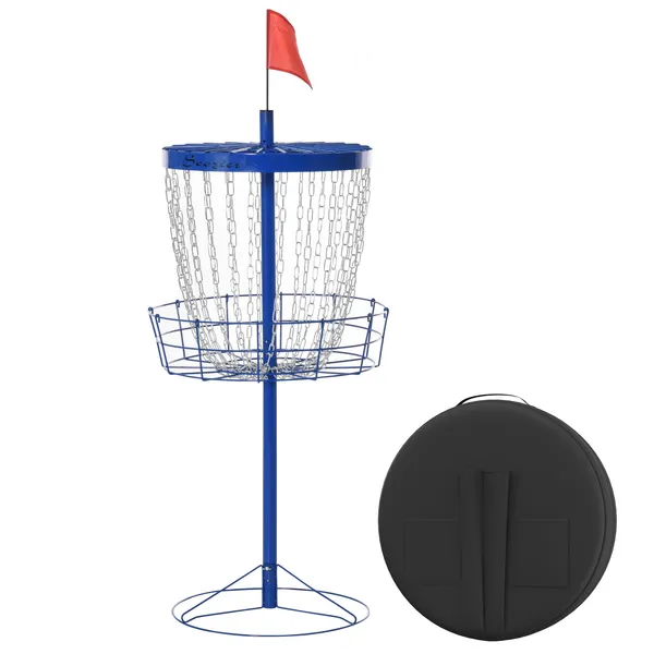 disc-golf-catcher-24-chain-portable-lightweight-with-carry-bag-blue-for-outdoor-pursuits.webp Disc Golf Catcher 24-Chain Portable Lightweight with Carry Bag Blue for Outdoor Pursuits - Image 1