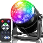 Sound Activated LED Disco Party Light with Remote and Strobe Effects - Image 2