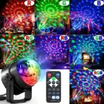 Sound Activated LED Disco Party Light with Remote and Strobe Effects - Image 3