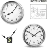 Quartz Clock Movement Mechanism Replacement Kit with Hands - Image 3