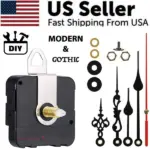 Quartz Clock Movement Replacement Mechanism and Hands Kit