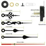 Quartz Clock Movement Replacement Mechanism and Hands Kit - Image 5