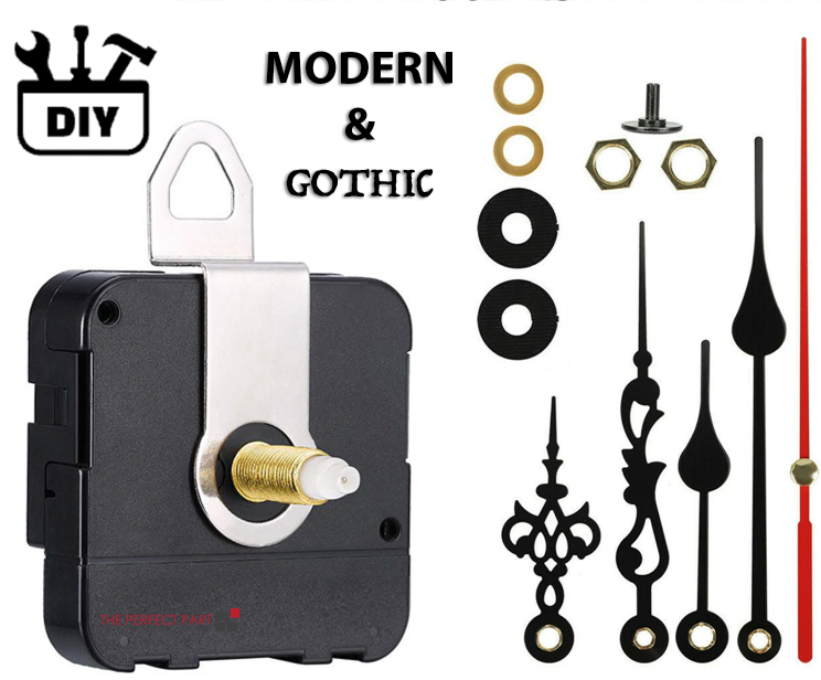 Quartz Clock Movement Replacement Mechanism and Hands Kit