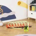 DIY Criss-Cross Track Set with Luminous Effect, Spider Model Pull-back Car, for Ages 3-6, Green, Red - Image 10