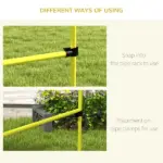 Dog Agility Training 4 Piece Set with Adjustable Height Jump Bars Carry Bag Yellow - Image 8