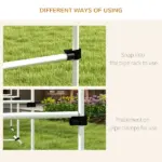 4 Piece Adjustable Dog Agility Jump Bar Set with Carry Bag, Blue - Image 8