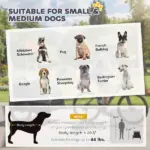 PawHut Dog Bike Trailer for Small and Medium Dogs, Universal Bicycle Coupler, Flip-Down Ramp Tailgate, Gray - Image 8