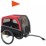 Dog Bike Trailer, Pet Cart Bicycle Carrier with 20" Air Tires, Quick-Release Wheels, Reflectors, Flag - Image 11
