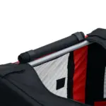 Dog Bike Trailer, Red and Black Pet Cart Wagon, Large Wheels for Off-Road Adventures with Your Pet - Image 9