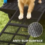PawHut Dog Car Ramp, 75 Inch x 20 Inch Extra Long and Wide, Non-Slip Surface, Folding Portable Pet Ramp for Large, Small and Senior Dogs - Image 5