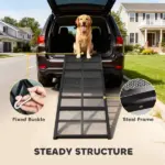 PawHut Dog Car Ramp, 75 Inch x 20 Inch Extra Long and Wide, Non-Slip Surface, Folding Portable Pet Ramp for Large, Small and Senior Dogs - Image 6