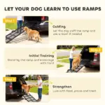 PawHut Dog Car Ramp, 75 Inch x 20 Inch Extra Long and Wide, Non-Slip Surface, Folding Portable Pet Ramp for Large, Small and Senior Dogs - Image 8