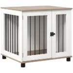 Dog Crate Furniture, Side Table Indoor Dog Kennel, End Table with Lockable Door for Small and Medium Dogs, Dog Cage, Walnut Brown - Image 11