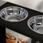 Dog Food Storage Cabinet with Bowls and Dog Feeding Station, Black - Image 9