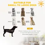 Dog Playpen for Indoor Outdoor, 24 Panels 39" H Puppy Playpen with Lockable Door, DIY Shape Pet Exercise Fence, Black - Image 9